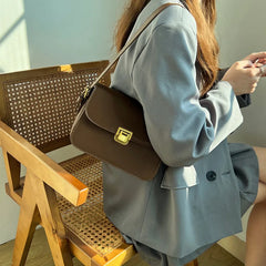 Vintage PU Leather Crossbody Bag for Women, Travel Handbag Shoulder Bag