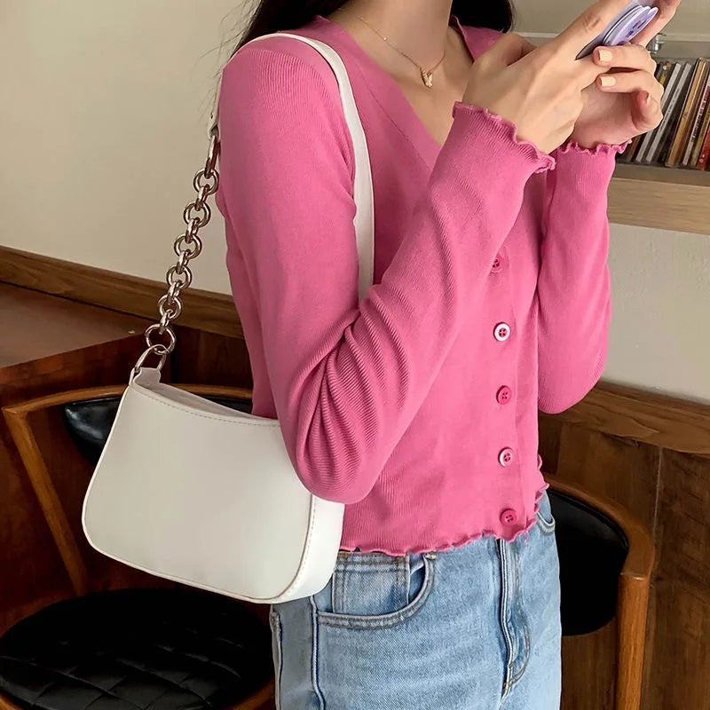 Small Square Shoulder Bag with Chain for Women