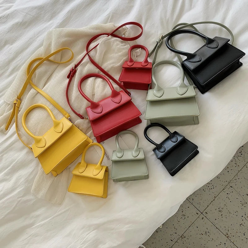 PU Leather Mini Crossbody Bag for Women Shoulder Messenger Small Phone Purses
