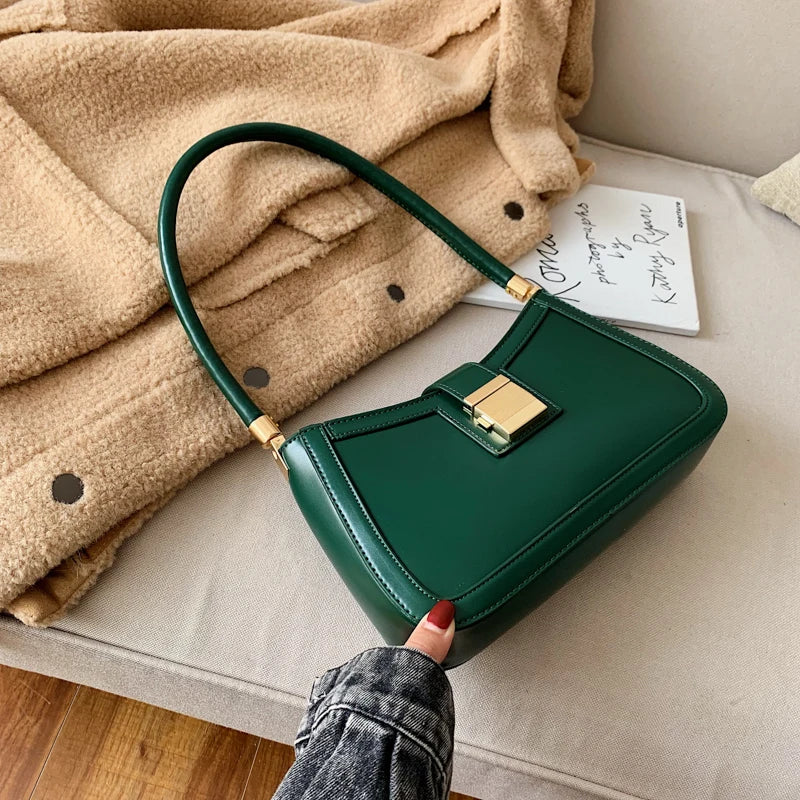 Stylish PU Leather Shoulder Bag for Women Small Handbag