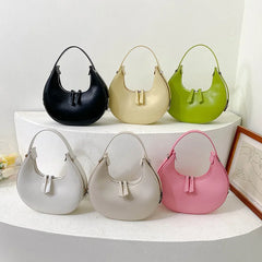 Women's PU Leather Underarm Bag Shoulder Handbag Travel Tote