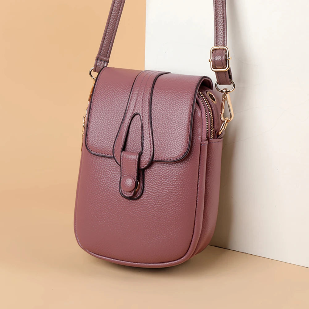 PU Leather Women Saddle Bag Messenger Shoulder Bags
