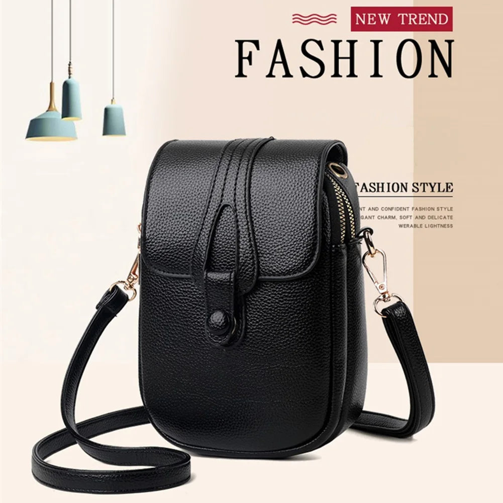 PU Leather Women Saddle Bag Messenger Shoulder Bags