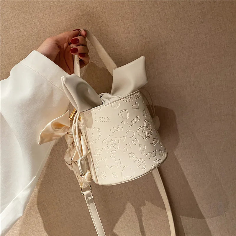 Solid Leather Shoulder Bag Crossbody Purse for Women