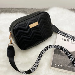 Leather Woven Crossbody Shoulder Bag for Women