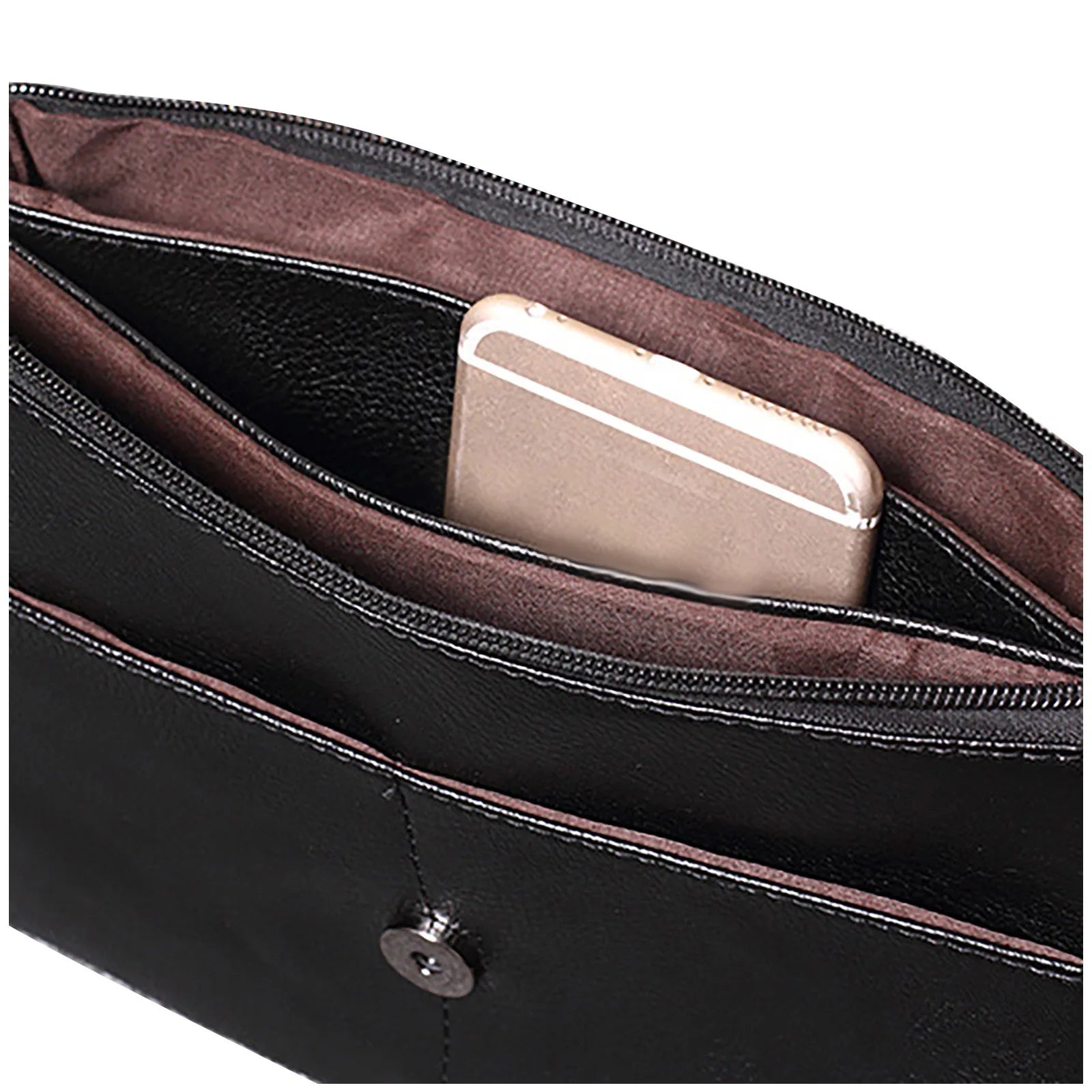 Soft Leather Envelope Bag Clutch Shoulder Handbag Purse Totes