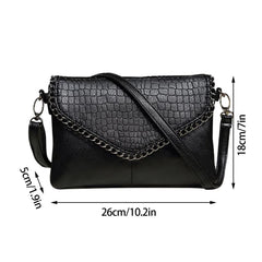 Soft Leather Envelope Bag Clutch Shoulder Handbag Purse Totes