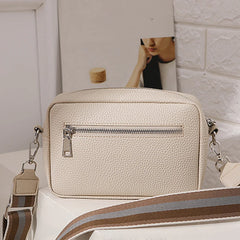 Plaid PU Leather Crossbody Shoulder Bag Lady Handbag
