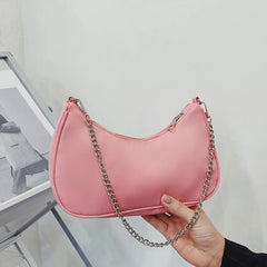 Top-handle Clutches Beige Pink Handbag Pouch