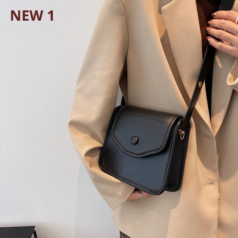 Thick Chain Small PU Leather Crossbody Bag for Women