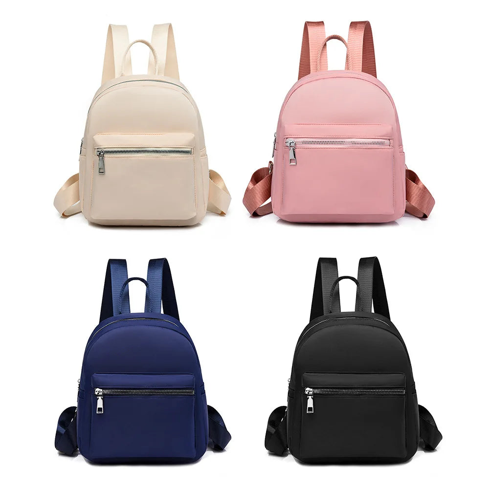 Waterproof Oxford Mini Backpack for Women Multi-Function School Bags