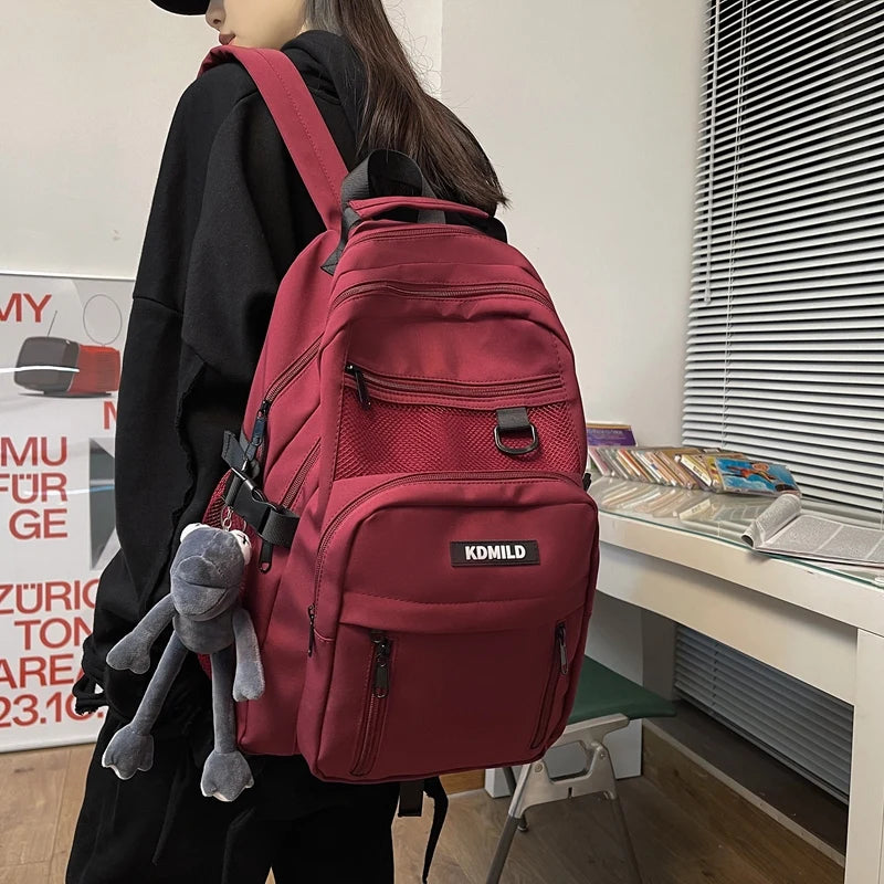 Waterproof Nylon Women Backpack - High Travel Bag