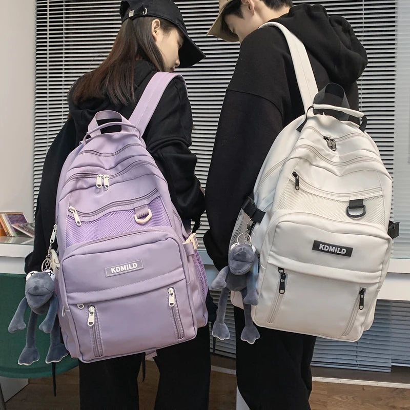 Waterproof Nylon Women Backpack - High Travel Bag