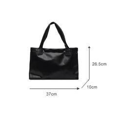 Solid Women Bags Underarm Shoulder Top-handle Bag Totes PU Leather