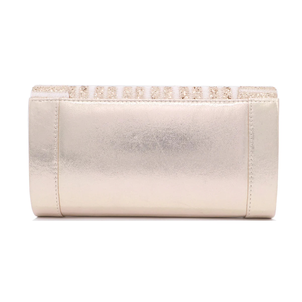 Leather Clutch Bag with Sequin Decoration for Wedding Bride