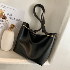 Solid Shoulder Bags Women Composite Bag Tender Totes Big Capacity Underarm