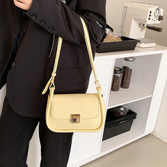 Spring Female Handbags Small Flap PU Leather Crossbody Bag
