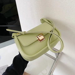 Spring Female Handbags Small Flap PU Leather Crossbody Bag