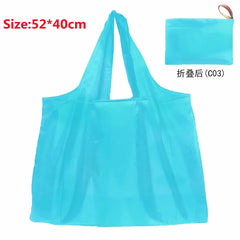 Solid Shopping Bag Women Large Tote Reusable Portable Shoulder Handbags