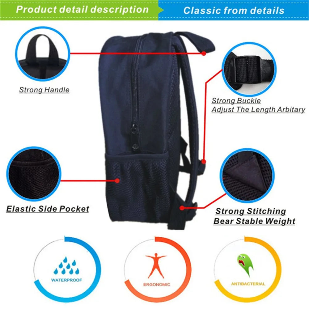 Son Goku Backpack Men's School Bag Anime Travel Backpack Kakarotto Bookbag
