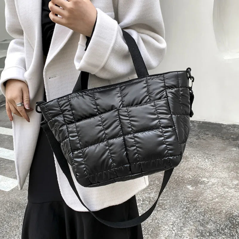 Space Cotton Pad Shoulder Bags Nylon Tote Bag Crossbody Bag
