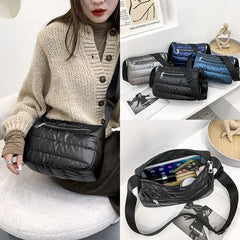 Warm Nylon Cotton Shoulder Bag for Winter