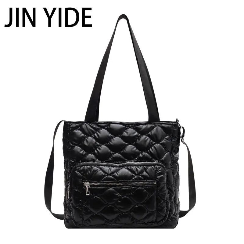 Winter Shoulder Bags Warm Tote Solid Shopper Handbags