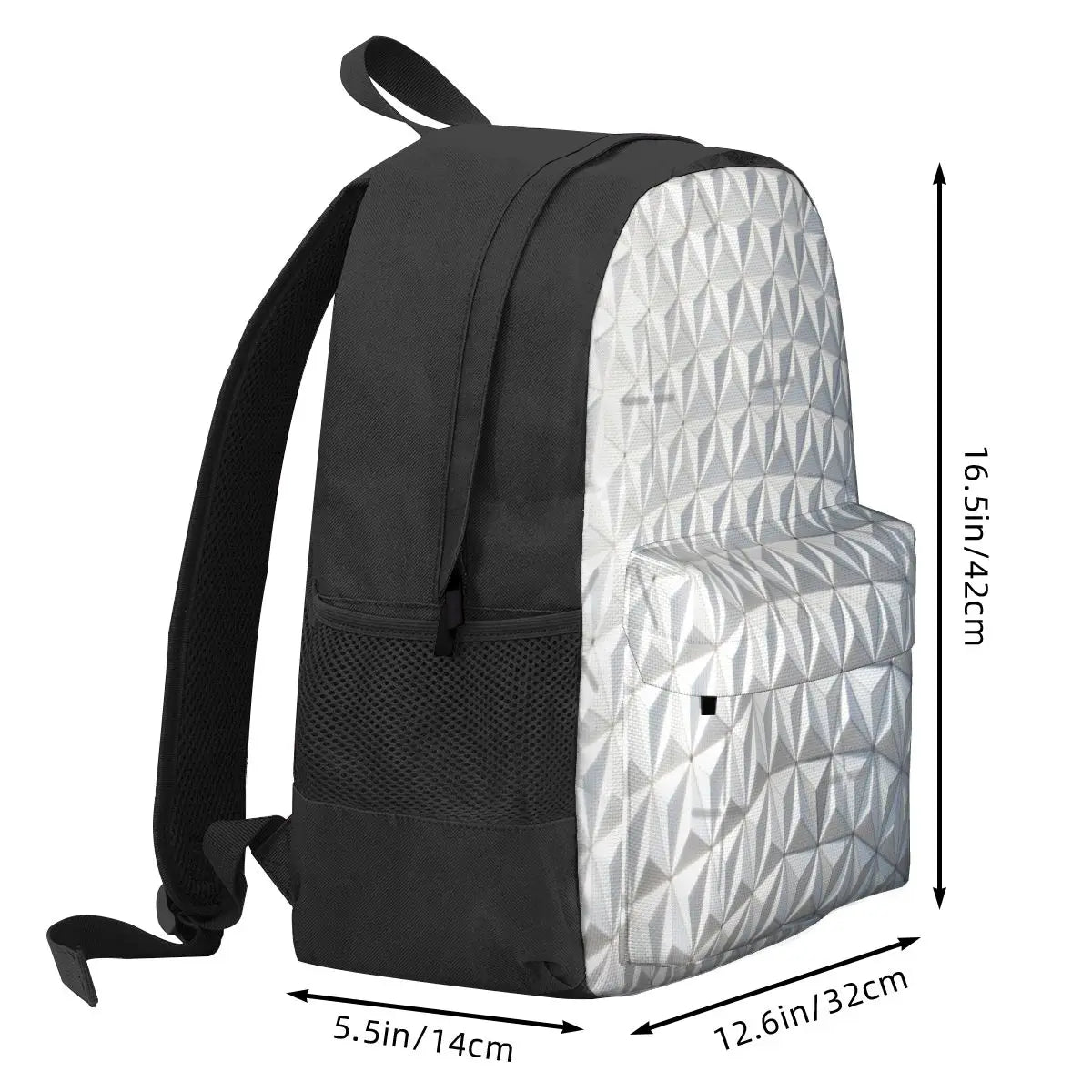 Spaceship Earth 2 Backpacks Men's & Women's Zipper School Bag