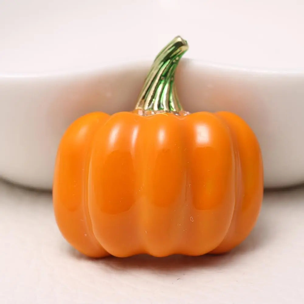 Halloween Pumpkin Rhinestone Brooch Pin