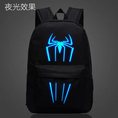 Spider-Man School Bag Luminous Laptop Backpack