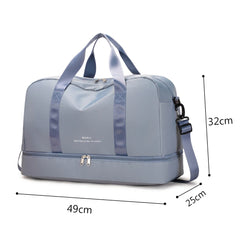 Waterproof Nylon Gym Bag Fitness Training Travel Handbag