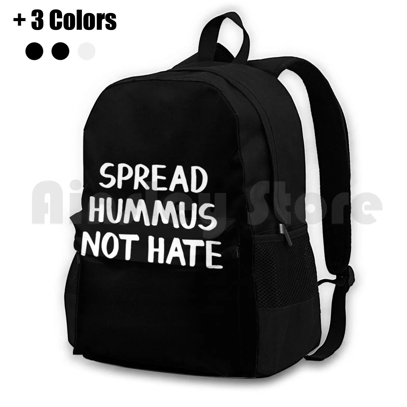 Spread Hummus Not Hate Outdoor Hiking Backpack - Waterproof Camping Travel