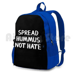 Spread Hummus Not Hate Outdoor Hiking Backpack - Waterproof Camping Travel