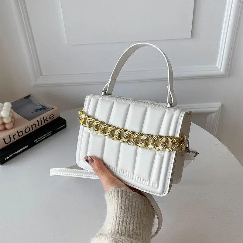 Diamond Lattice Shoulder Bag Small Square Messenger Bag
