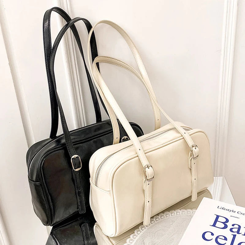 Spring Green PU Leather Shoulder Bag for Women