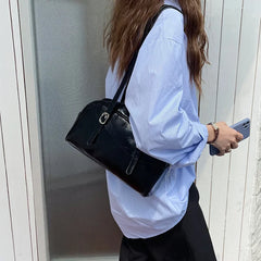 Spring Green PU Leather Shoulder Bag for Women