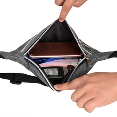 Spring Men's Waist Bag Large Capacity Three Pockets Waterproof Cloth