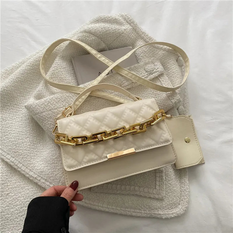 Spring Retro Small Bags Female Diamond Crossbody Bag