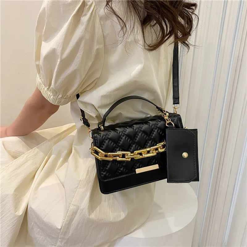 Spring Retro Small Bags Female Diamond Crossbody Bag