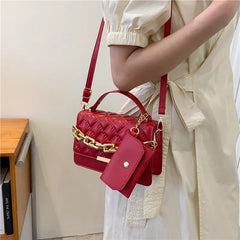 Spring Retro Small Bags Female Diamond Crossbody Bag