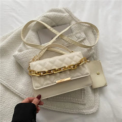 Spring Retro Small Bags Female Diamond Crossbody Bag