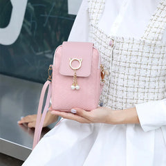 Woven Pearl Tassel Mini Cross-body Shoulder Bag