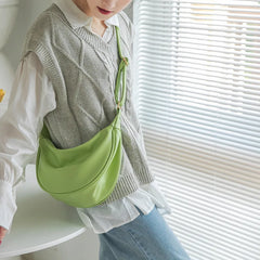 Spring Versatile PU Soft Leather Dumpling Bag for Female Students