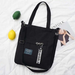 Spring Canvas Messenger Shoulder Bag Large Capacity Pocket Bags