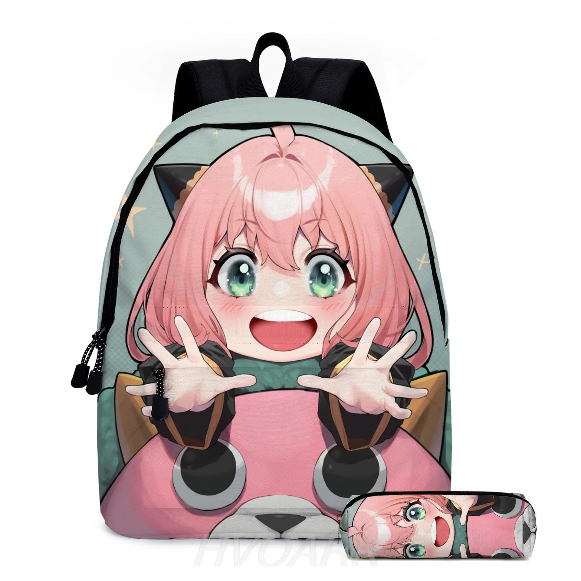 Spy x Family Anya Backpack Set - Anime School Bags with Pencil Case