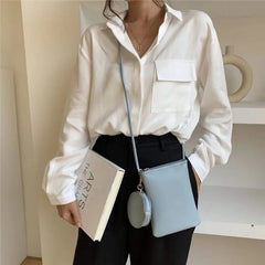 Mini Mobile Phone Bag for Girls PU Handbag