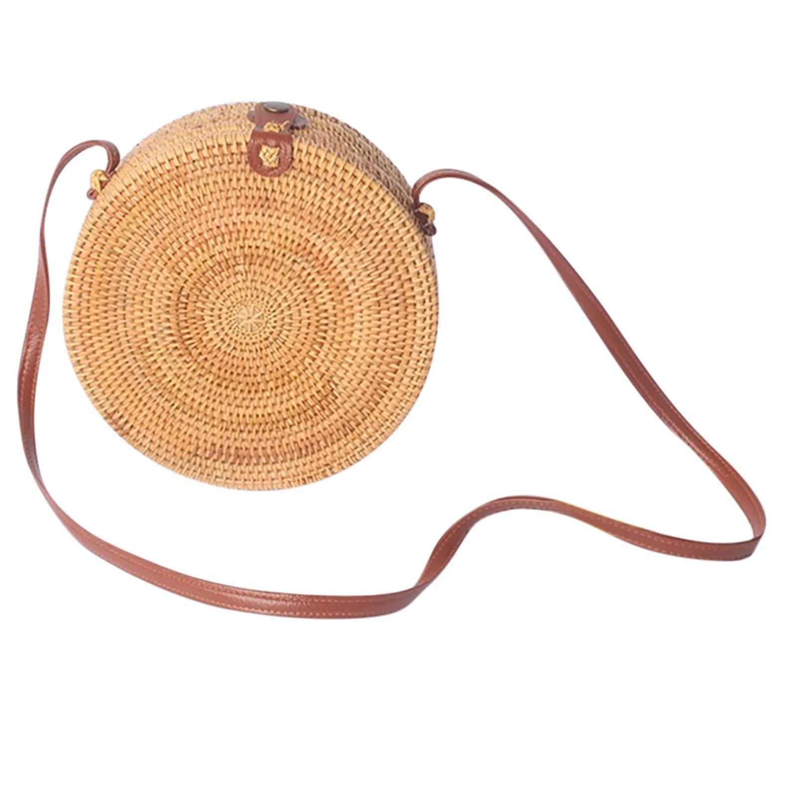 Woven Beach Circle Bohemia Handbag Straw Bag