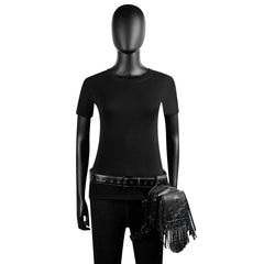 Steam Punk Men's Waist Bag PU Leather Tactical Bag Women's Tassel Fanny Pack
