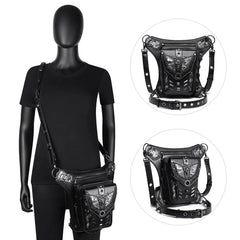 Steampunk Chain Bag Single Shoulder Messenger Waist Fanny Pack Purse Sac Banane