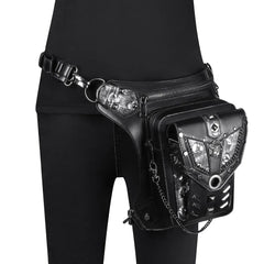 Steampunk Chain Bag Single Shoulder Messenger Waist Fanny Pack Purse Sac Banane